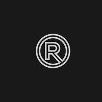 Creative r logo vector