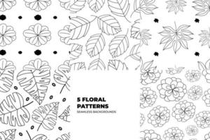 Pattern Background Set vector