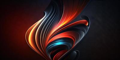 Abstract black metallic red and blue gradient with lava glow effect photo