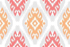 Ethnic ikat seamless pattern in tribal. American, Mexican style. Aztec geometric ornament print. vector