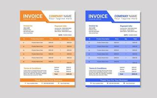 vector minimal corporate business invoice design for corporate office. invoicing quotes, money bills