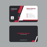 Professional business card, Printable horizontal and Vertical double sided corporate visiting card template vector