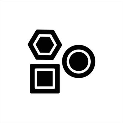 geometric icon with isolated vektor and transparent background