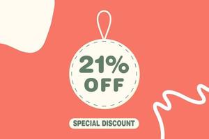 21 percent Sale and discount labels. price off tag icon flat design. vector