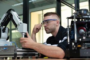 Students studying robotic hand technology are learning how to construct robotic hands for a range of industrial uses. photo