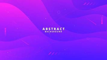 Abstract Gradient Purple Blue liquid Wave Background vector