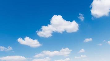 blue sky with white cloud background nature view photo