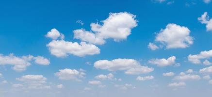 blue sky with white cloud background nature view photo