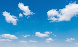 blue sky with white cloud background nature view photo