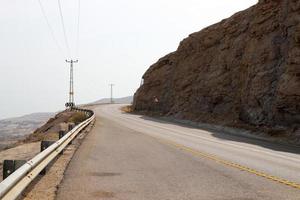 Road in the mountains in northern Israel. photo