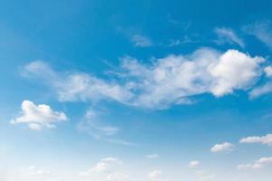 hermoso azul cielo con blanco nube antecedentes foto