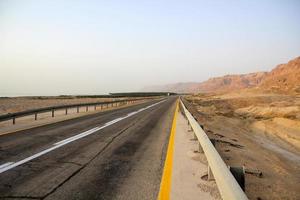 Road in the mountains in northern Israel. photo