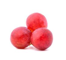 ripe red grape isolate on white background photo