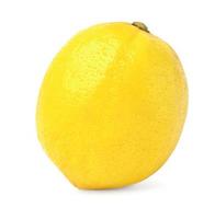 ripe lemon isolate on white background photo