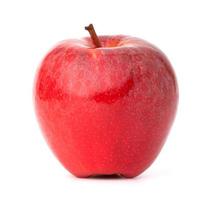 Aislar de manzana roja sobre fondo blanco. foto