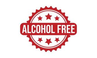 alcohol gratis caucho grunge sello sello valores vector