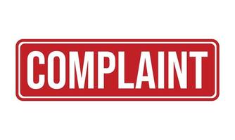 Complaint Rubber Grunge Stamp Seal Stock Vector