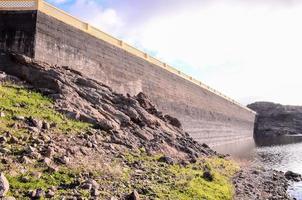 Dam on the river photo