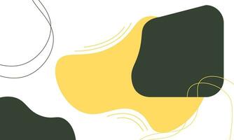 abstract background minimalist yellow,green on white background. Template design for social media, banner, card vector