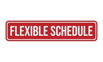 Flexible Schedule Rubber Stamp. Flexible Schedule Grunge Stamp Seal Vector Illustration