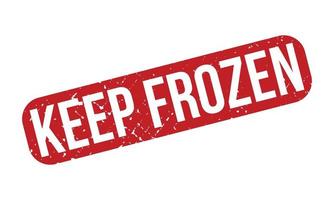 Keep Frozen Rubber Stamp. Red Keep Frozen Rubber Grunge Stamp Seal Vector Illustration