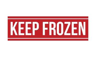 Keep Frozen Rubber Stamp. Red Keep Frozen Rubber Grunge Stamp Seal Vector Illustration