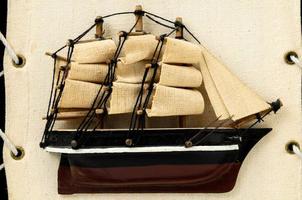 Toy wooden ship photo