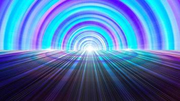 Dynamic trend stage exhibition hall tunnel future science and technology spatial sense background photo