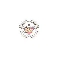 Baby Clothing Creative Logo Design vector