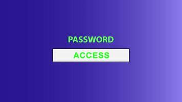 Typing on Password Column, access account video