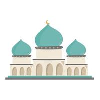 arabic muslim mosques building illustration vector