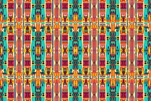 étnico ikat egipcio jeroglíficos modelo. resumen tradicional gente antiguo tribal gráfico línea. textura textil tela étnico egipcio patrones vector. florido elegante lujo Clásico retro estilo. vector