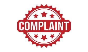 Complaint Rubber Grunge Stamp Seal Stock Vector