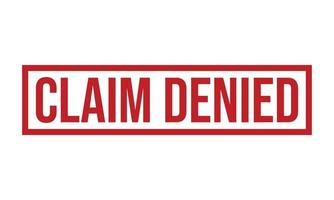 Claim Denied Rubber Grunge Stamp Seal Vector Illustration