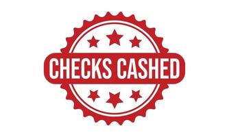 Checks Cashed Rubber Stamp. Checks Cashed Rubber Grunge Stamp Seal Vector Illustration