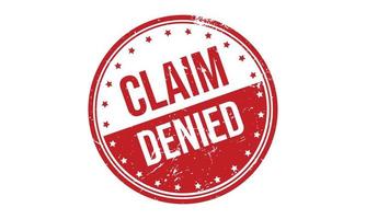 Claim Denied Rubber Grunge Stamp Seal Vector Illustration