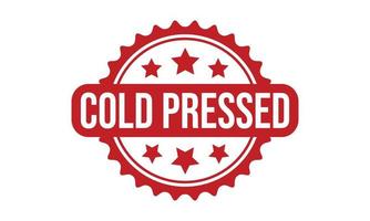 Cold Pressed Rubber Stamp. Cold Pressed Rubber Grunge Stamp Seal Vector Illustration