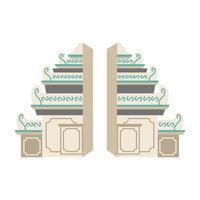 illustration of balinese hindu traditional building gate vector