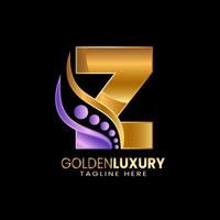 Initial letter Z logo template. Luxury design vector