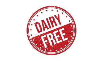 Dairy Free Rubber Grunge Stamp Seal Vector Illustration