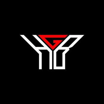 diseño creativo del logotipo de la letra hgb con gráfico vectorial, logotipo simple y moderno de hgb. vector