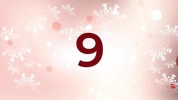 Beautiful Christmas Countdown 10 sec video