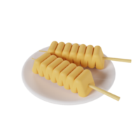 Udon fish icon 3d rendering illustration png