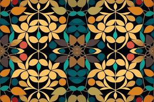 floral modelo brillante vistoso antecedentes. resumen gráfico línea moderno elegante mínimo retro estilo. flor diseño para textura textil impresión Arte antecedentes fondo de pantalla loseta fondo vector ilustración.