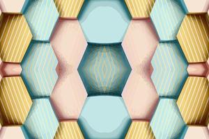 lujo oblicuo hexágono rayas modelo brillante pastel antecedentes. resumen geométrico gráfico línea moderno elegante mínimo retro estilo. diseño para textura textil impresión Arte antecedentes fondo de pantalla fondo. vector