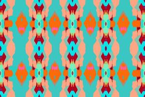 Simple ikat pattern bright background. Abstract geometric ethnic folk antique vintage retro blurred graphic line. Design for texture fabric textile print art background wallpaper tile backdrop vector. vector