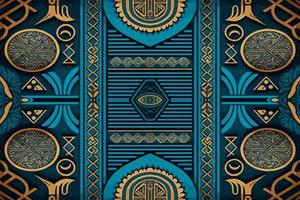 Egyptian geometry pattern old ancient background. Abstract traditional folk antique tribal ethnic graphic line. Ornate elegant luxury vintage retro style. Texture textile fabric ethnic egypt patterns vector