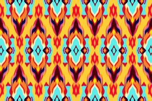 Simple ikat pattern bright background. Abstract geometric ethnic folk antique vintage retro blurred graphic line. Design for texture fabric textile print art background wallpaper tile backdrop vector. vector