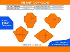 sobre conjunto Talla de c6 morir cortar modelo y 3d sobre color diseño modelo vector