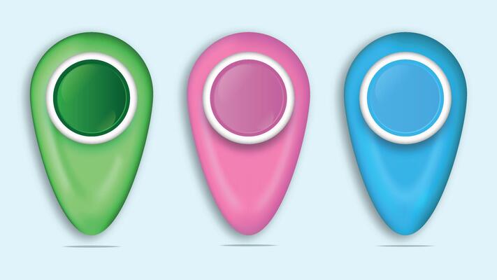 web and social media 3D icons